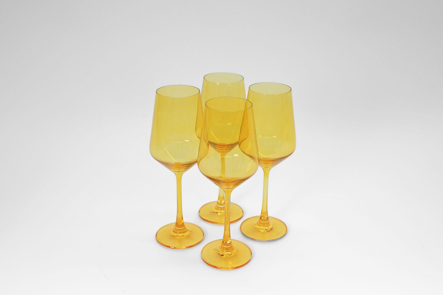 Sunshine Yellow - Stemless Colored Wine Glass