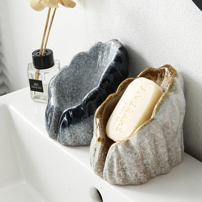 Minimalist Ceramic Drain Soap Holder