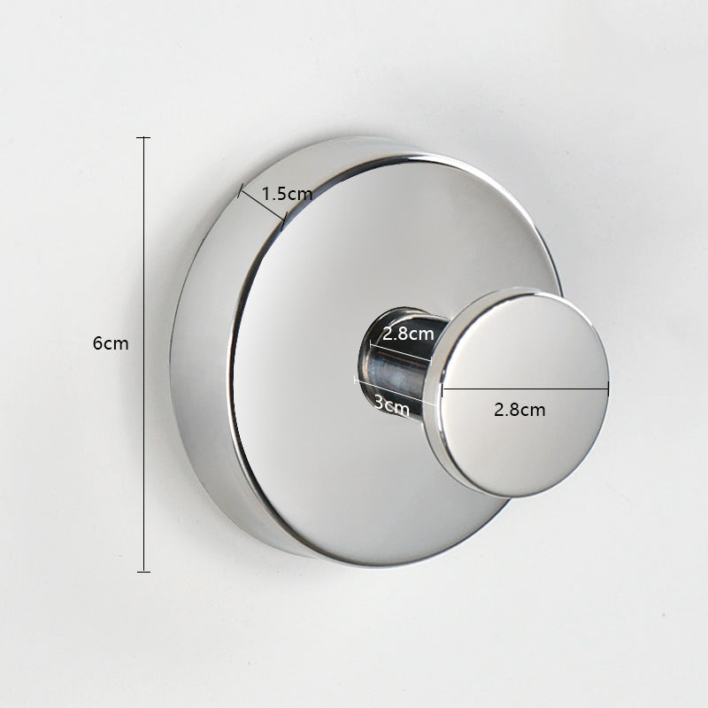 Stainless Steel Suction Cup Wall Hook | No-Drill Bathroom & Kitchen Organizer