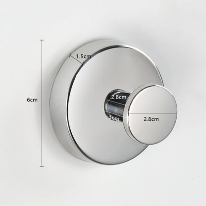Stainless Steel Suction Cup Wall Hook | No-Drill Bathroom & Kitchen Organizer