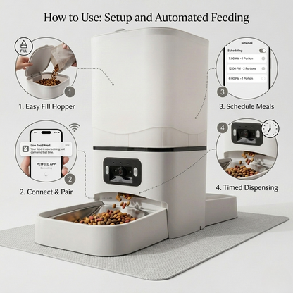 Smart WiFi Automatic Pet Feeder