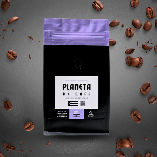 Puerto Rican Dark Roast Coffee - Whole Bean (8 Oz)