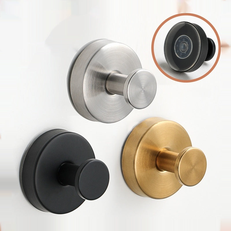 Stainless Steel Suction Cup Wall Hook | No-Drill Bathroom & Kitchen Organizer