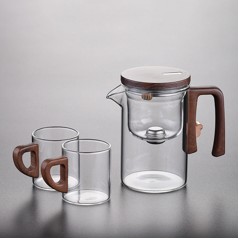 Glass Teapot with Magnetic Infuser Filter | Heat-Resistant Tea Brewing Set (520ml / 720ml)