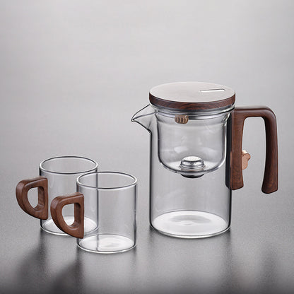 Glass Teapot with Magnetic Infuser Filter | Heat-Resistant Tea Brewing Set (520ml / 720ml)