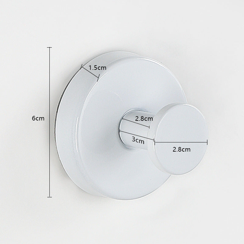 Stainless Steel Suction Cup Wall Hook | No-Drill Bathroom & Kitchen Organizer