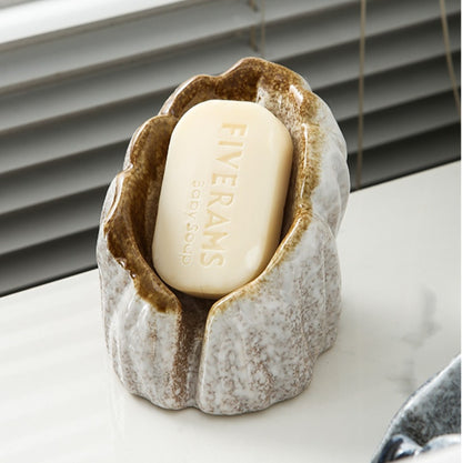 Minimalist Ceramic Drain Soap Holder