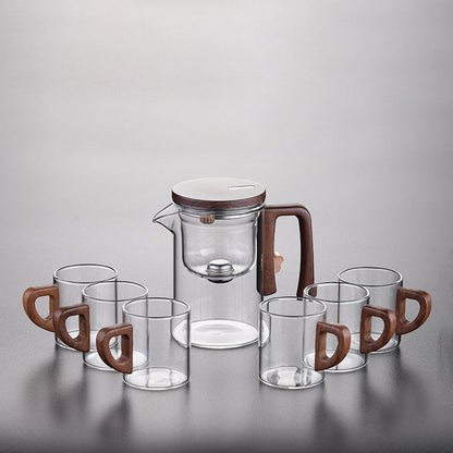 Glass Teapot with Magnetic Infuser Filter | Heat-Resistant Tea Brewing Set (520ml / 720ml)