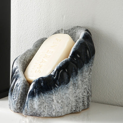 Minimalist Ceramic Drain Soap Holder