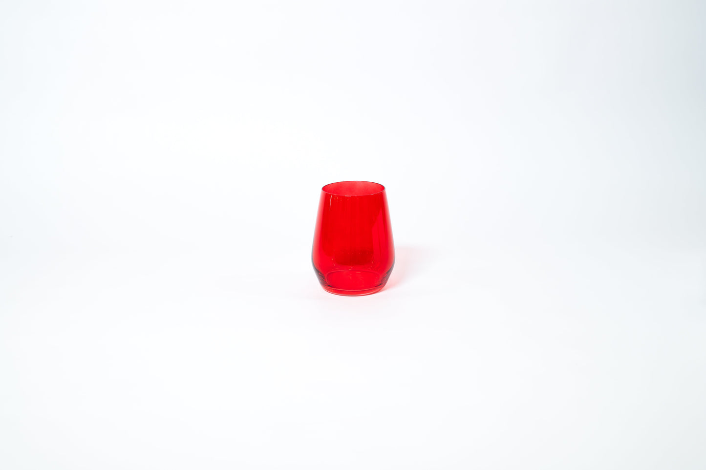 Cherry Red - Stemless Colored Wine Glass