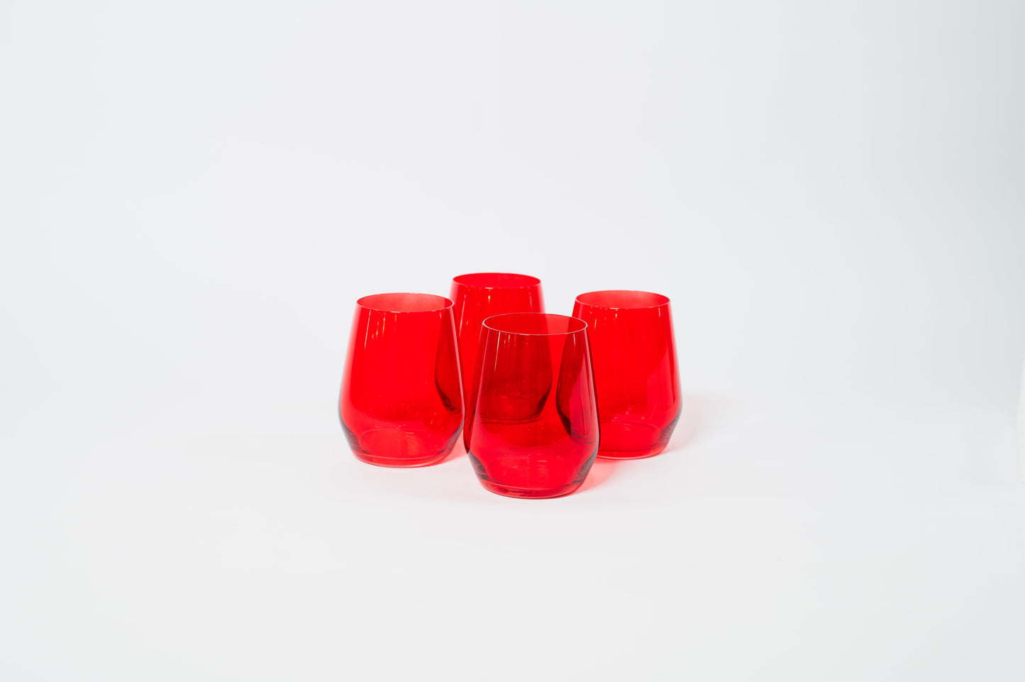 Cherry Red - Stemless Colored Wine Glass