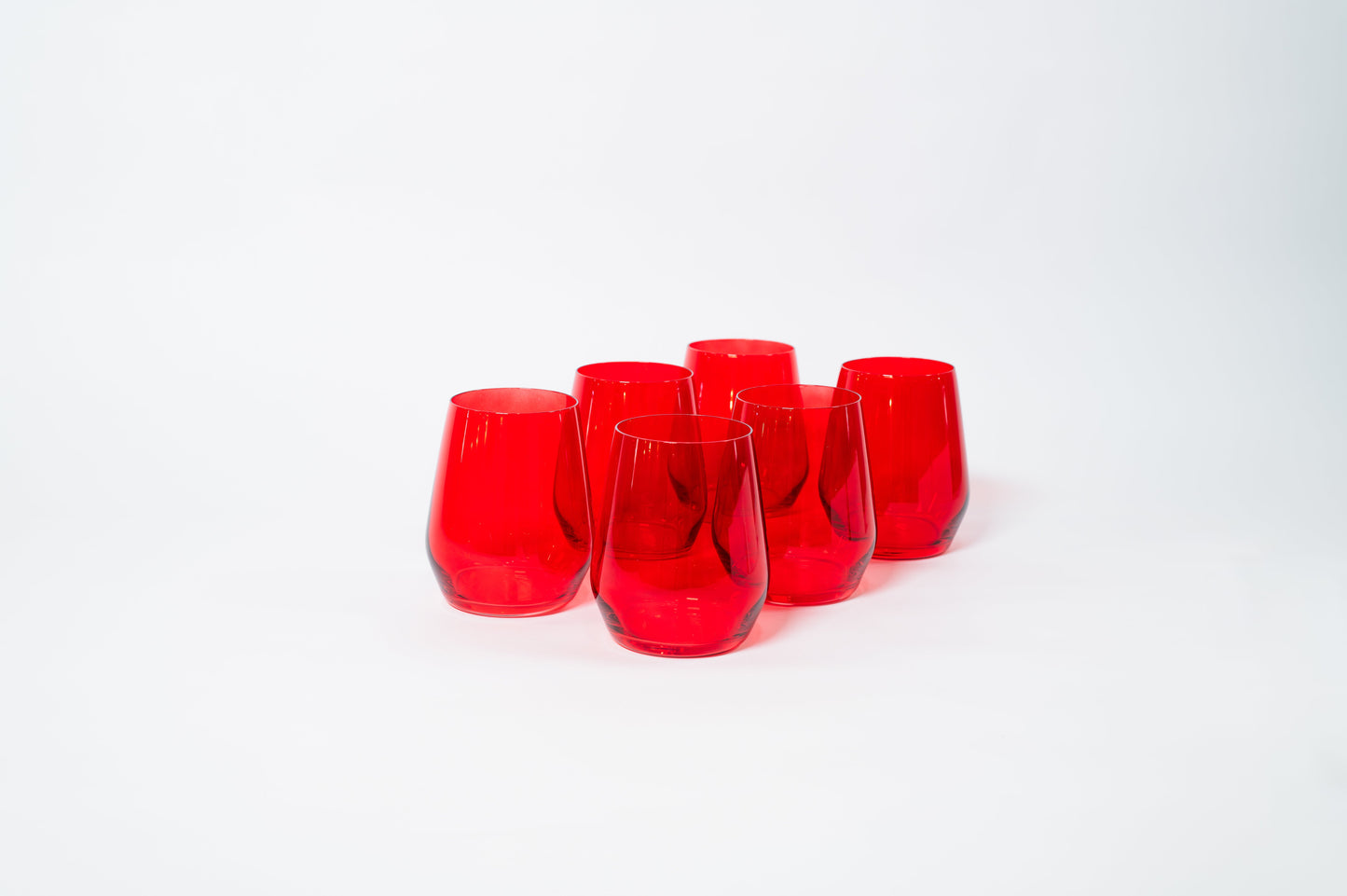 Cherry Red - Stemless Colored Wine Glass