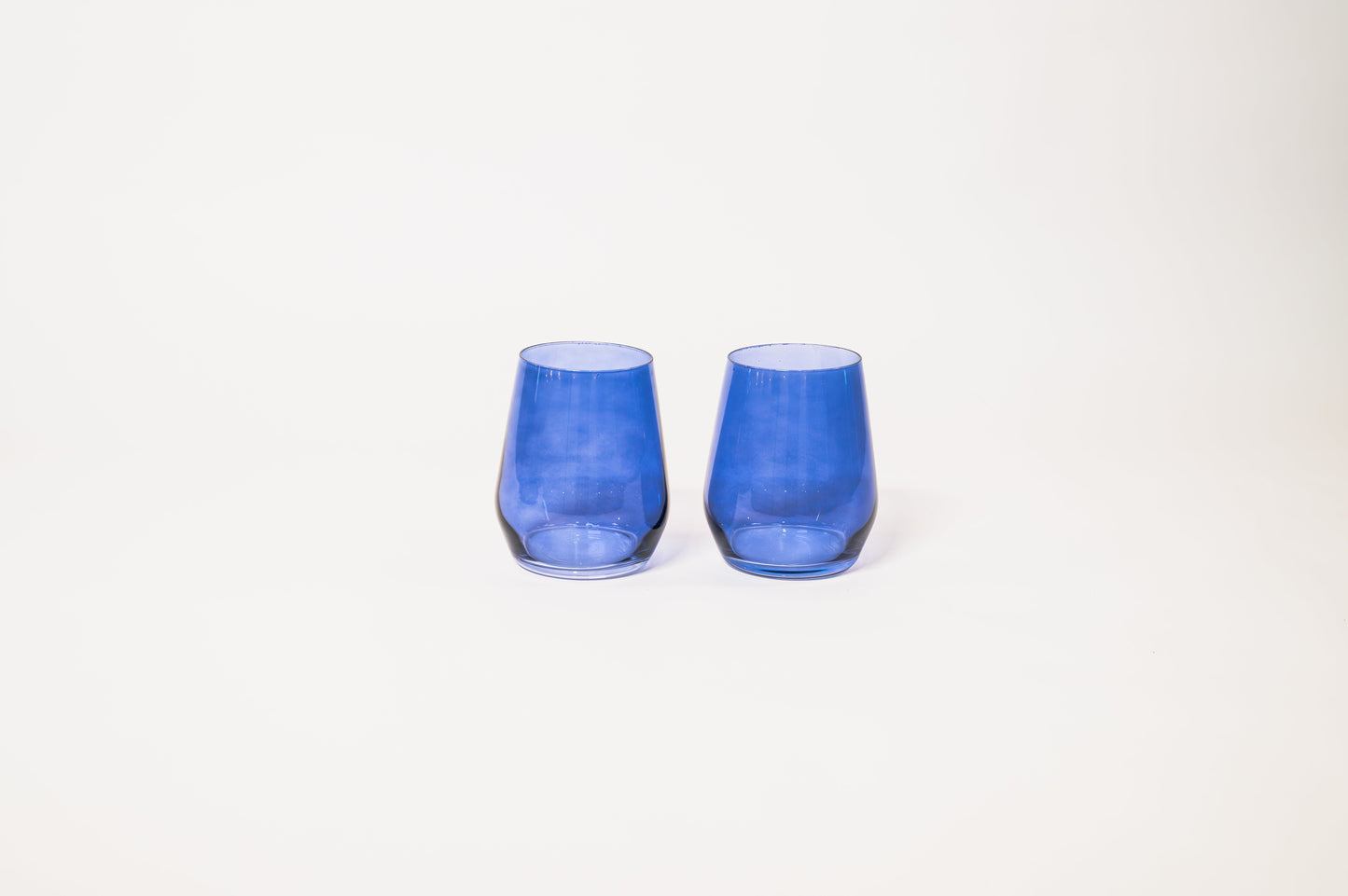 Indigo-go - Stemless Colored Wine Glass