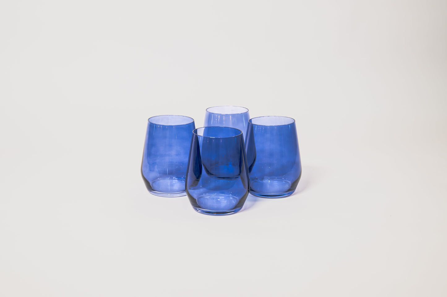 Indigo-go - Stemless Colored Wine Glass