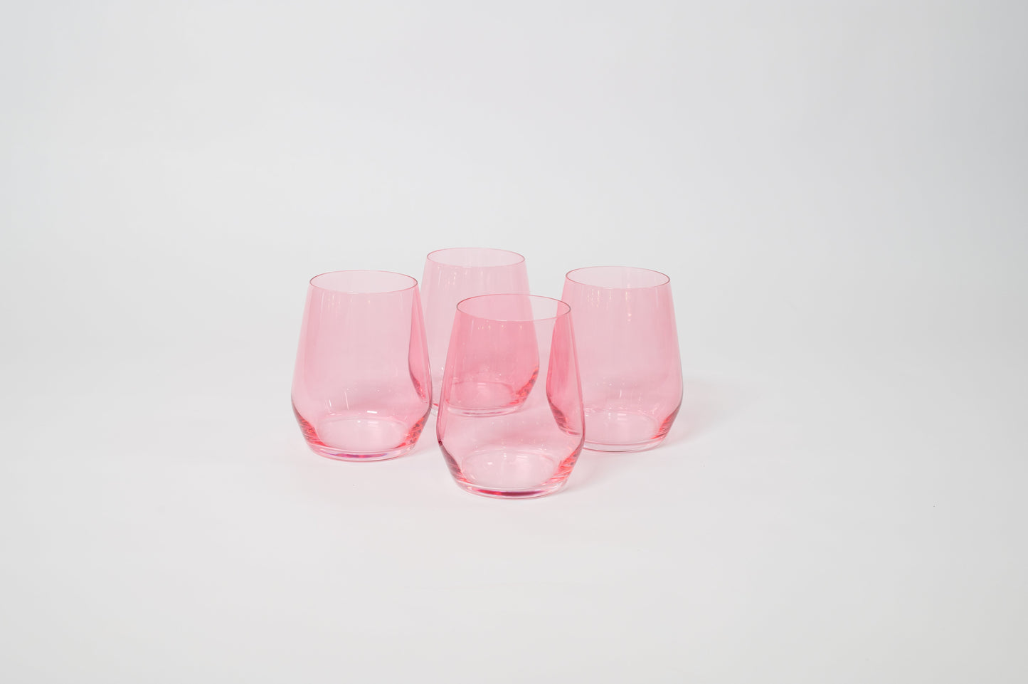 Bubblegum Pink - Stemless Colored Wine Glass