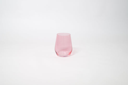 Bubblegum Pink - Stemless Colored Wine Glass