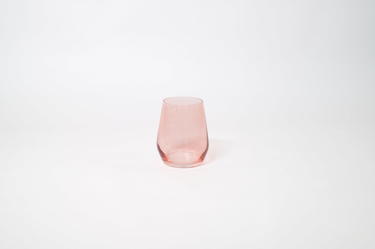 Tickle Me Pink - Stemless Colored Wine Glass