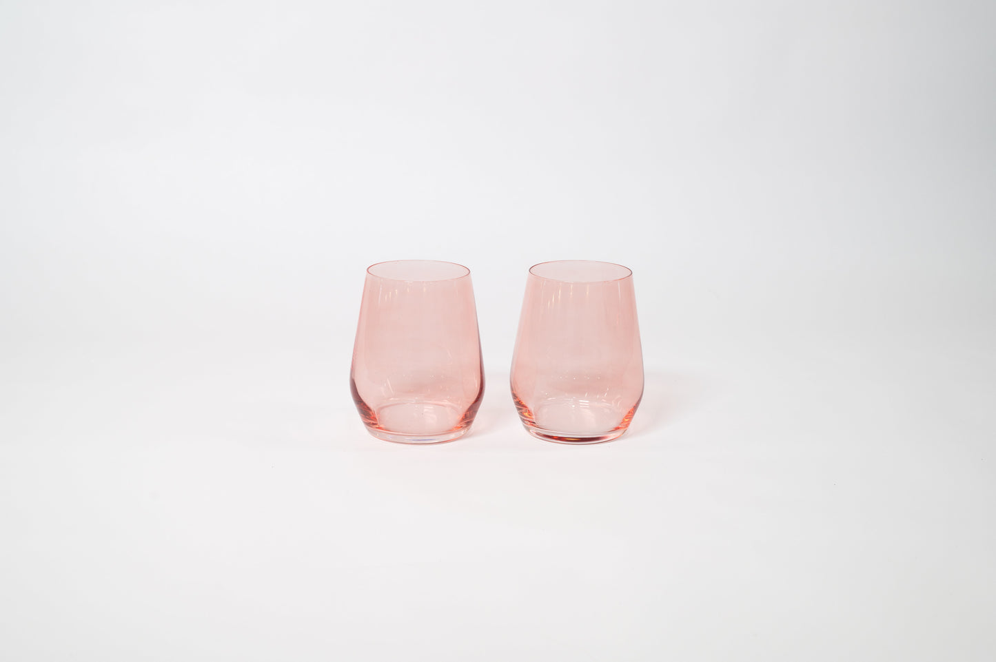 Tickle Me Pink - Stemless Colored Wine Glass