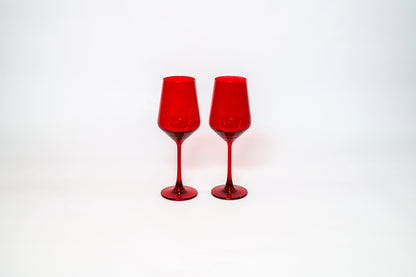 Cherry Red - Stemless Colored Wine Glass