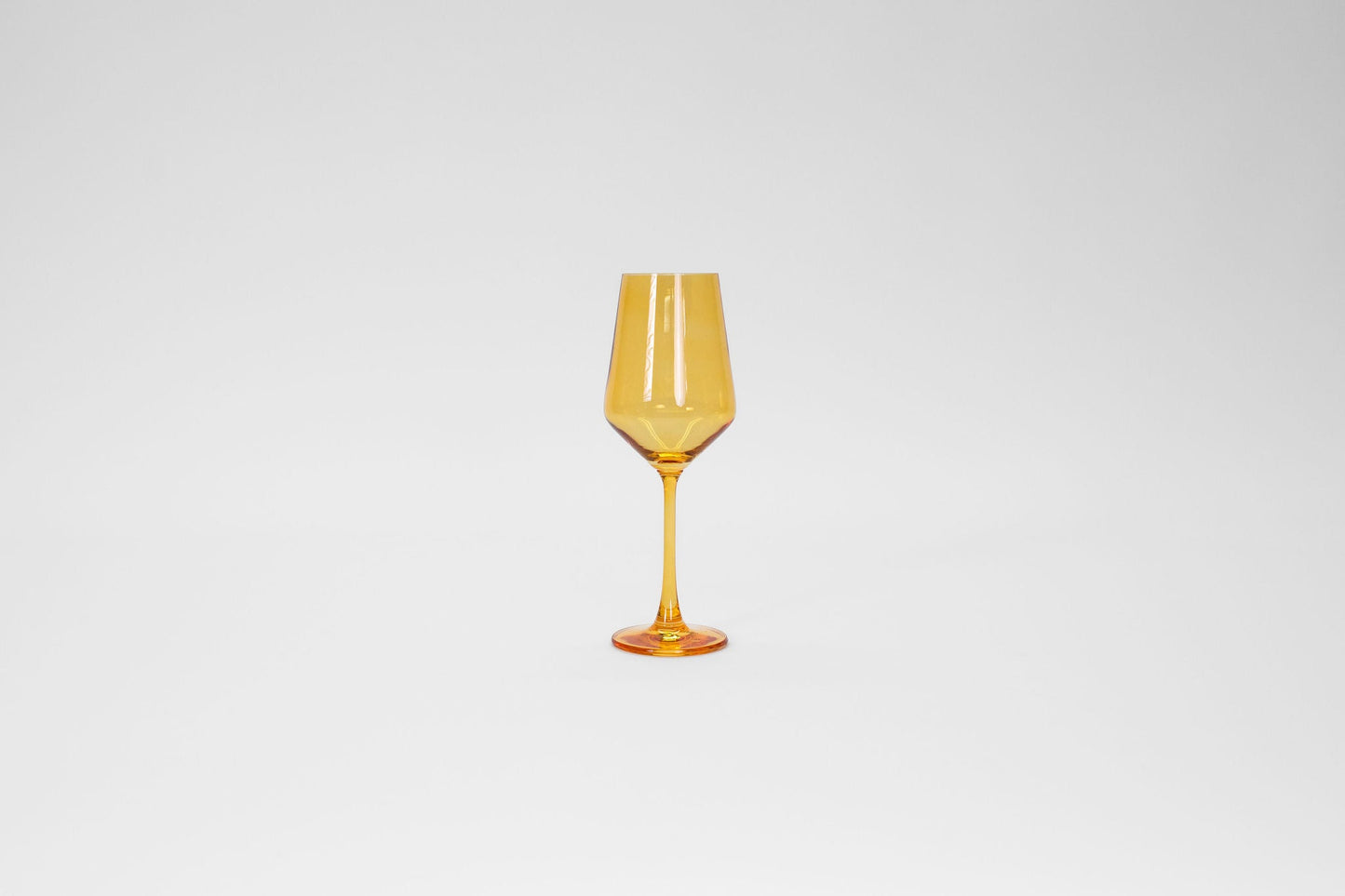 Sunshine Yellow -  Stemless Colored Wine Glass