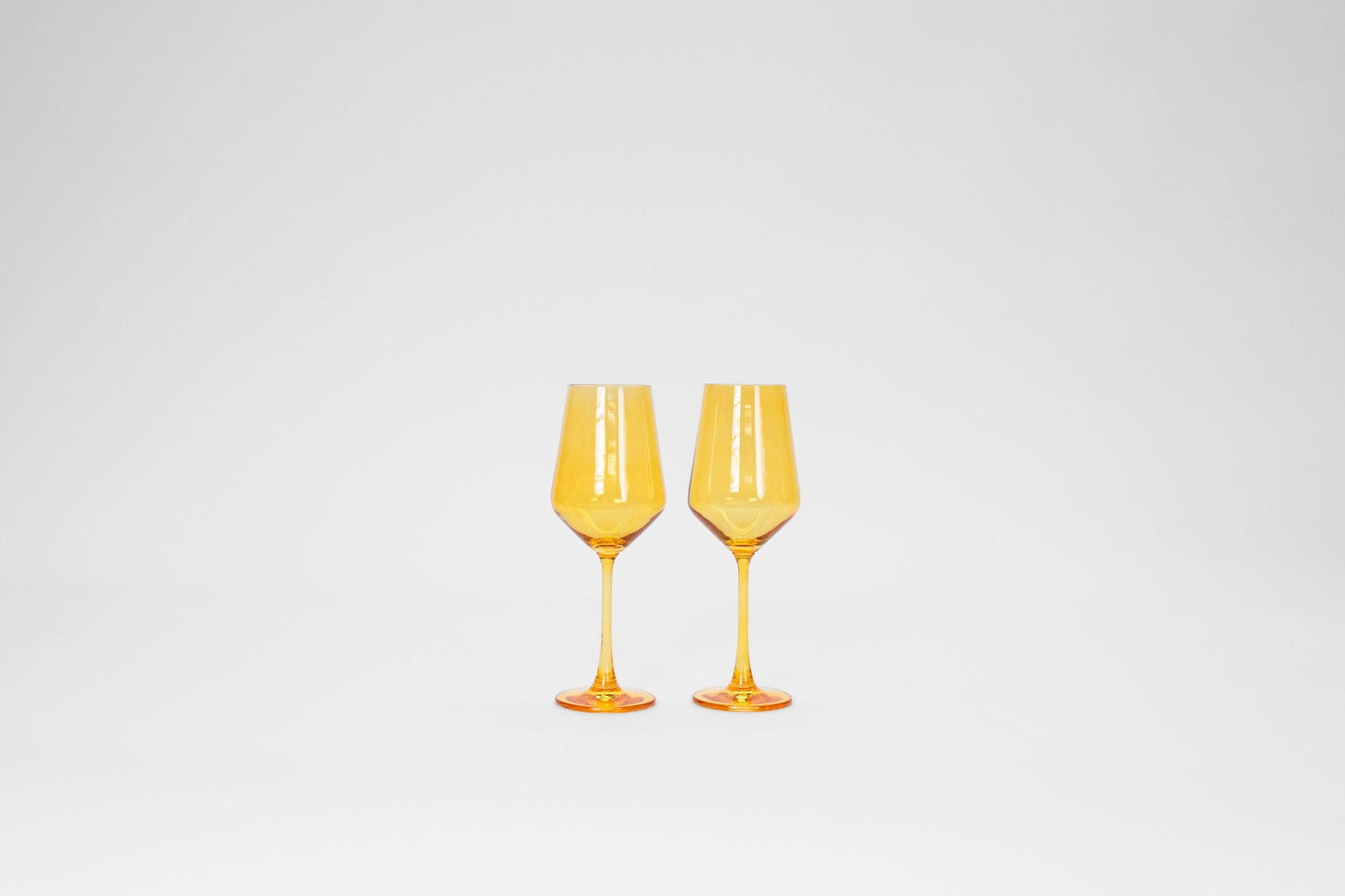Sunshine Yellow -  Stemless Colored Wine Glass