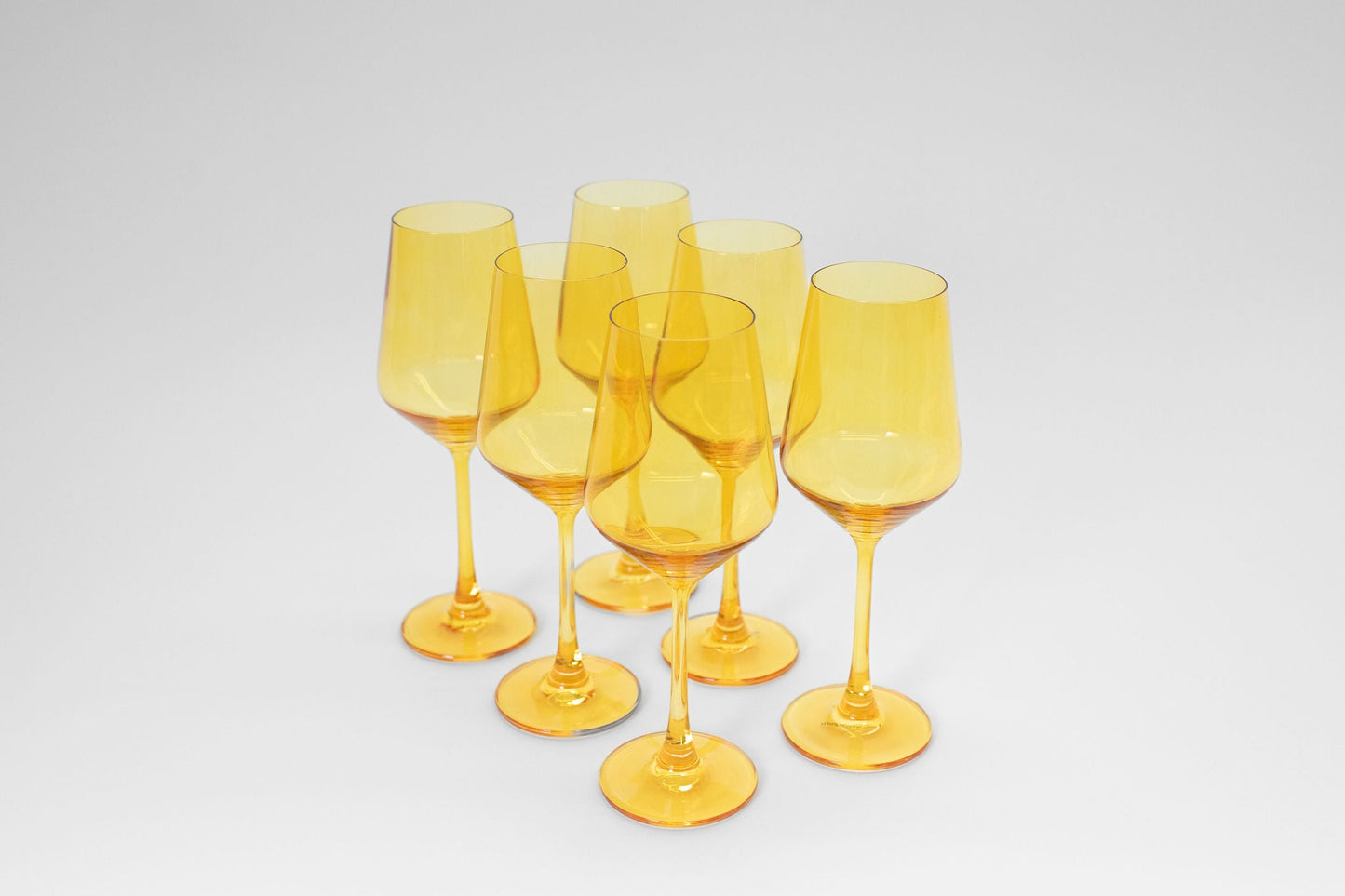 Sunshine Yellow -  Stemless Colored Wine Glass