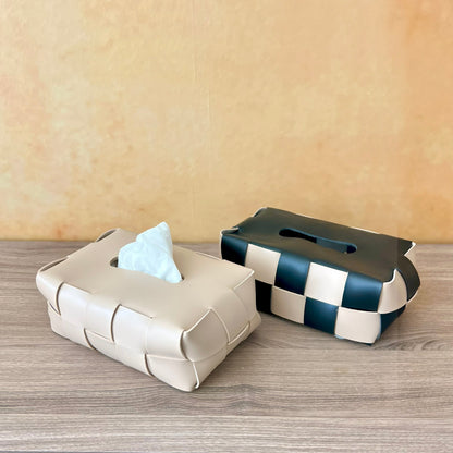 Checkerboard Woven Tissue Holder