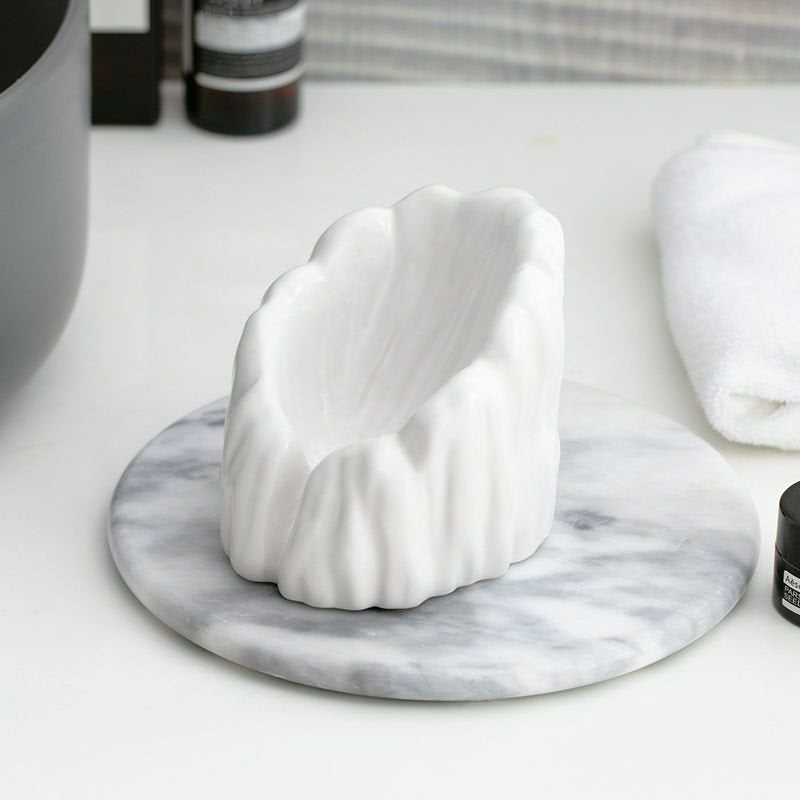 Minimalist Ceramic Drain Soap Holder