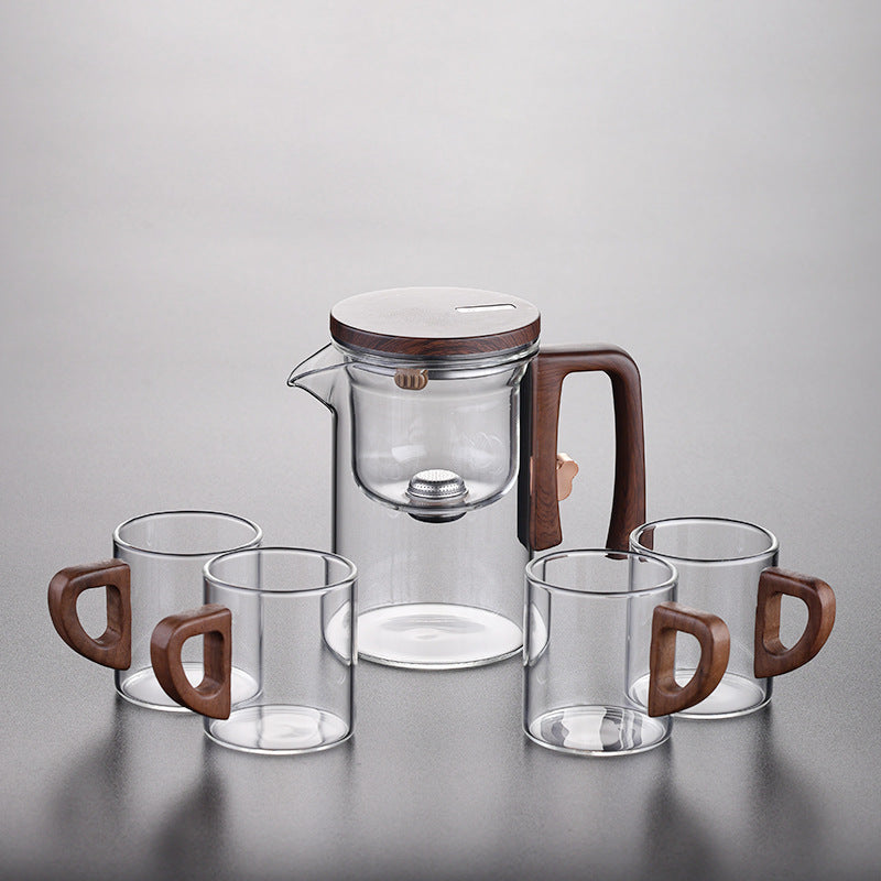 Glass Teapot with Magnetic Infuser Filter | Heat-Resistant Tea Brewing Set (520ml / 720ml)