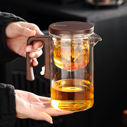 Glass Teapot with Magnetic Infuser Filter | Heat-Resistant Tea Brewing Set (520ml / 720ml)