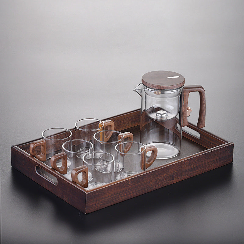 Glass Teapot with Magnetic Infuser Filter | Heat-Resistant Tea Brewing Set (520ml / 720ml)