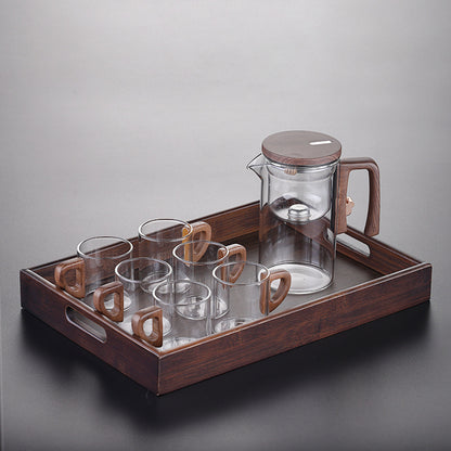 Glass Teapot with Magnetic Infuser Filter | Heat-Resistant Tea Brewing Set (520ml / 720ml)