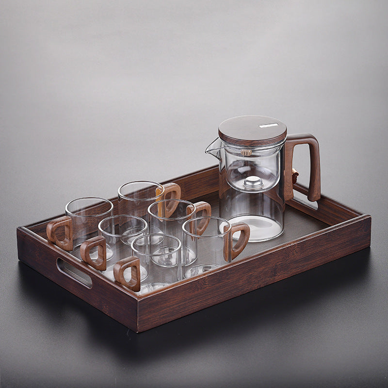 Glass Teapot with Magnetic Infuser Filter | Heat-Resistant Tea Brewing Set (520ml / 720ml)
