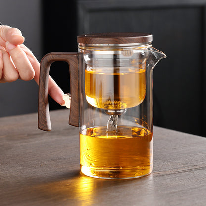 Glass Teapot with Magnetic Infuser Filter | Heat-Resistant Tea Brewing Set (520ml / 720ml)