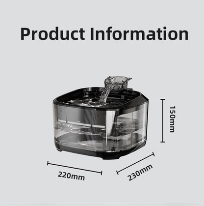 Automatic Pet Water Fountain with Filtration